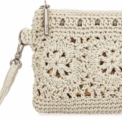 Wholesale The Sak The Sak Vita Small Crochet Wristlet Purse – Hand Crochet Women’S Clutch For Everyday & Travel – Mini Handbag With Card Slots, Zipper Closure & Pockets – Natural Medallion